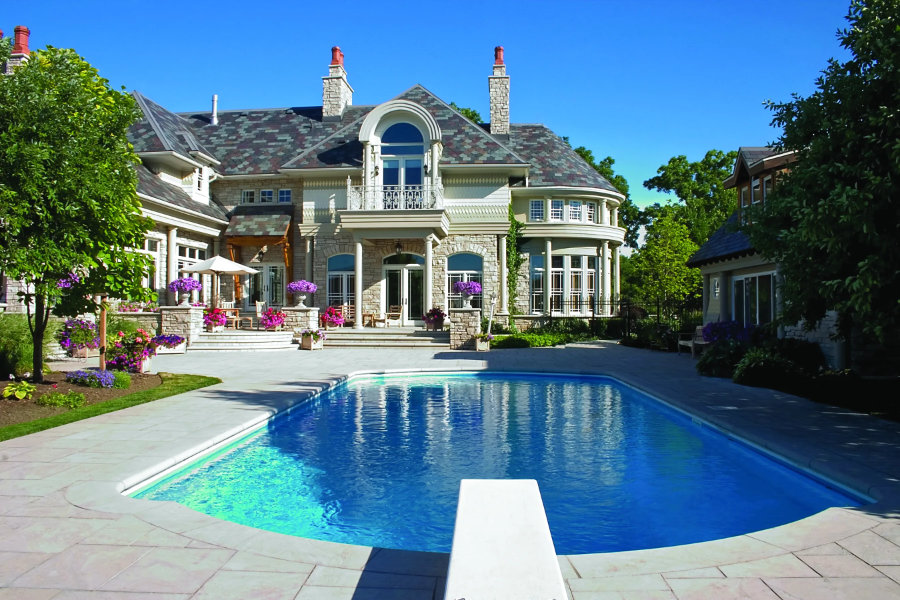 Fancy pool made with Jewel Crete