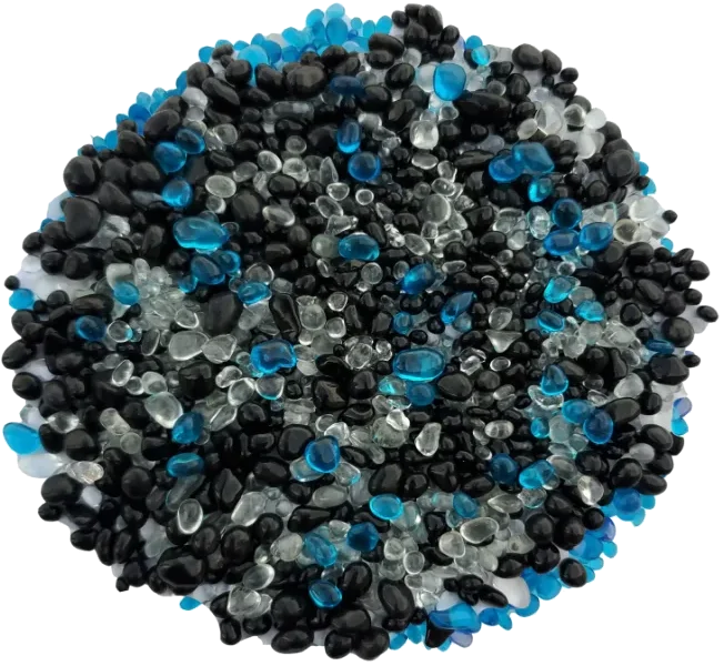 Black Clear and Aqua