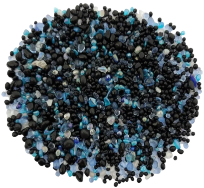 Black and Iridescent