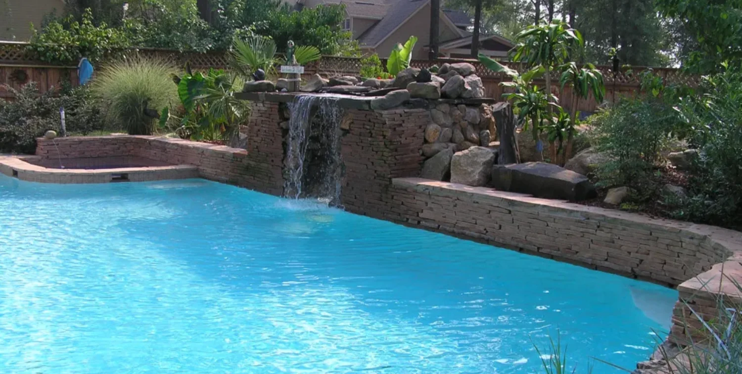 Beautiful Pool with Glass Beads